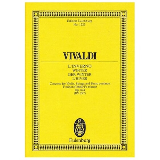 Vivaldi - L' Inferno Winter In F Minor Op.8/4 [pocket Score] image 1