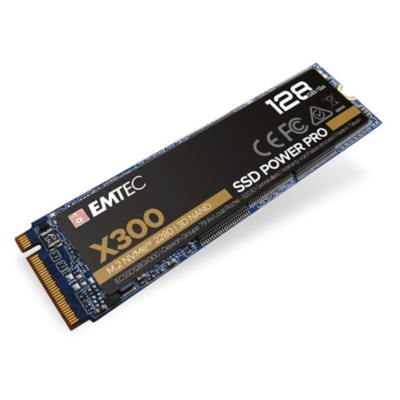 EMTEC Εσωτερικός Σκληρός Δίσκος SSD Emtec X300 128GB M.2 PCI Express 3.0 3d Nand Nvme