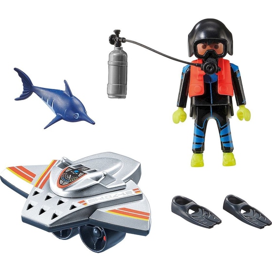 PLAYMOBIL® City Action Επιχείρηση Διάσωσης με Καταδυτικό Scooter (70145) image 1