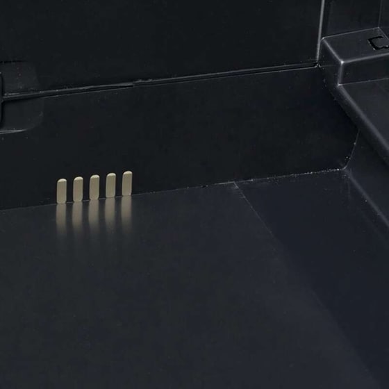 Ντουλάπα Γραφείου VidaXL Πλαστική  με 3 Ράφια 65x38x171 cm - Γκρι/Μαύρο image 5