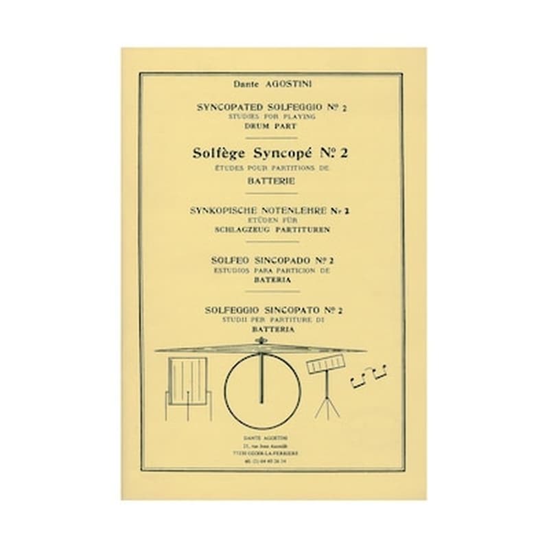 DANTE AGOSTINI Βιβλίο Ρυθμικής Αγωγής Dante Agostini Solfege Syncope, Vol.2