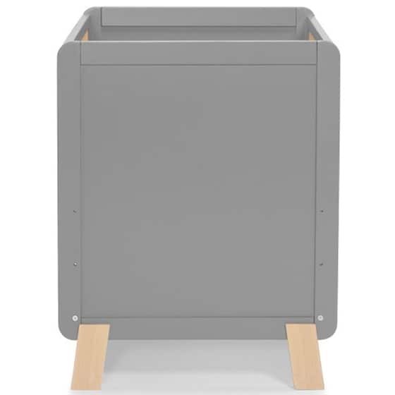 Βρεφικό Κρεβάτι Kinderkraft Nico Grey από Ξύλο - Γκρι image 4