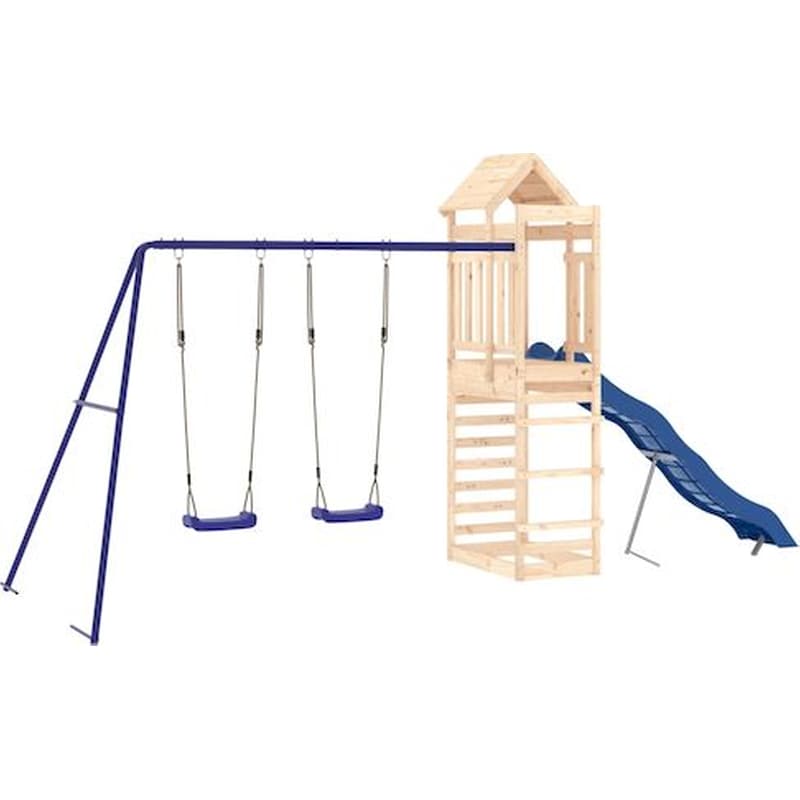 VidaXL Παιδική Χαρά Εξωτερικού Χώρου από Μασίφ Ξύλο Πεύκου VIDAXL