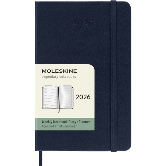Ημερολόγιο Εβδομαδιαίο Moleskine 2026 12Μ Pocket Saphire Blue Hard image 0