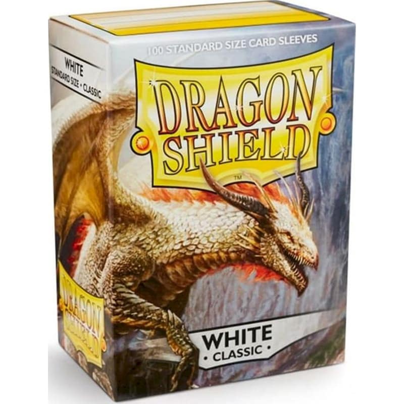 Dragon Shield Standard Size Classic Sleeves (100 Sleeves) White