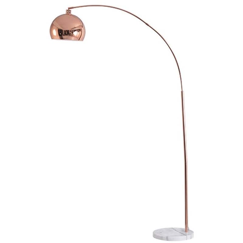 ACA DECOR Φωτιστικό Δαπέδου Aca Matilda από Μέταλλο/Μάρμαρο 35x120x193 cm - Χάλκινο