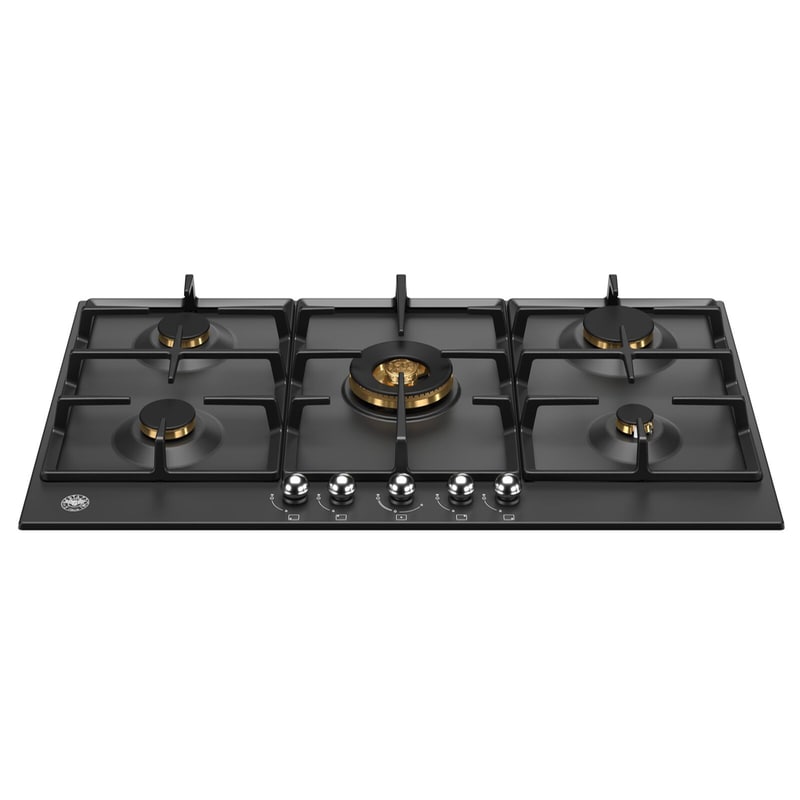 BERTAZZONI BERTAZZONI P905CHERNE 90 cm Μαύρο Εστία Αερίου Αυτόνομη