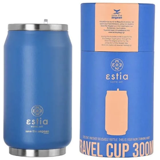 Παγούρι Θερμός ESTIA  Save The Aegean Denim Blue 300 ml image 0