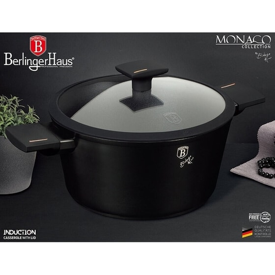 Κατσαρόλα BERLINGER HAUS BH7087N 24 cm 4.1 L Μαύρο image 2