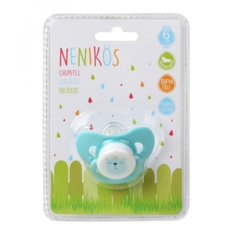 KIOKIDS Kiokids Πιπίλα Σιλικόνης Σιέλ Αρκουδάκι 18+m 67506