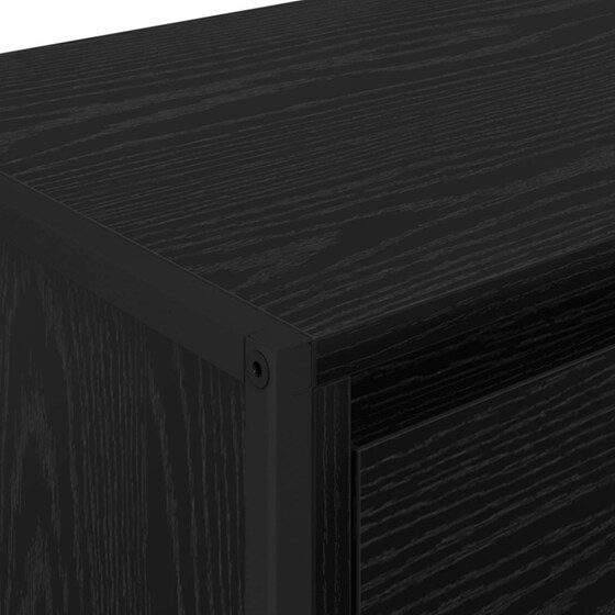 Έπιπλο Τηλεόρασης VidaXL 100 x 36 x 49,5 cm - Μαύρη Οξιά image 8