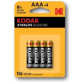 Kodak Αλκαλικές Μπαταρίες Xtralife LR03 AAA 1.5V 4τμχ