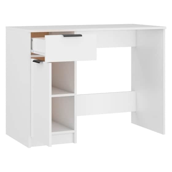 Γραφείο VidaXL από Επεξεργασμένο Ξύλο 100x50x75 cm - Λευκό image 4