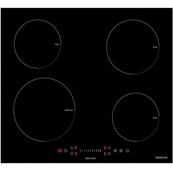 DAVOLINE IND 7204 60 cm Μαύρο Εστία Επαγωγική Αυτόνομη image 0