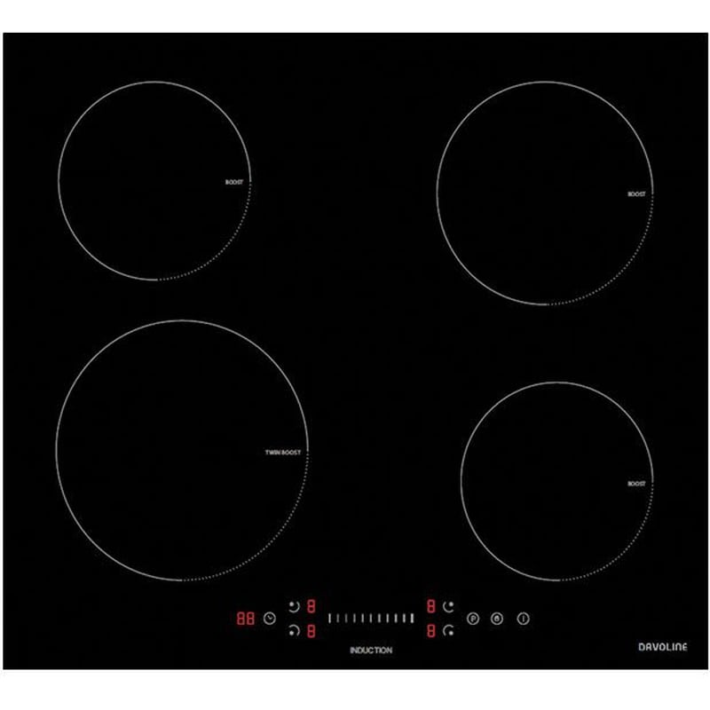 DAVOLINE DAVOLINE IND 7204 60 cm Μαύρο Εστία Επαγωγική Αυτόνομη