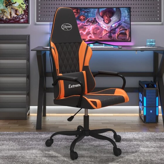 Καρέκλα Gaming VIDAXL 345539 από Τεχνητό Δέρμα - Μαύρη image 7