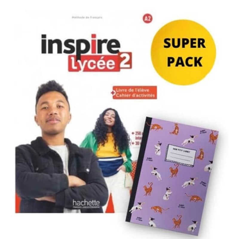 Inspire Lycée 2 Super Pack (Livre + Cahier + Lexique + Cadeau Surprise)