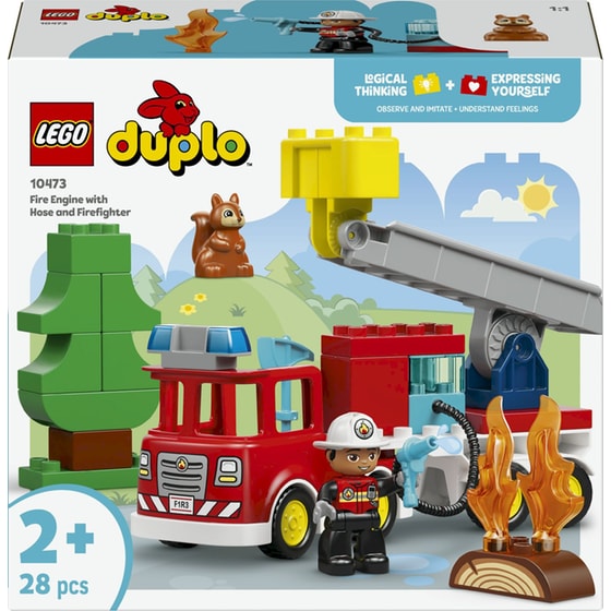 LEGO® DUPLO® Town Πυροσβεστικό Όχημα με Μάνικα και Πυροσβέστη (10473) image 0