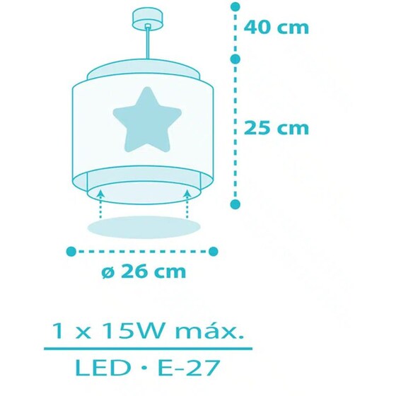 Παιδικό Φωτιστικό Οροφής Ango Baby Dreams Blue 76012T - Γαλάζιο image 4