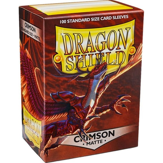 Dragon Shield Standard Size Matte Sleeves (100 Sleeves) Crimson image 0