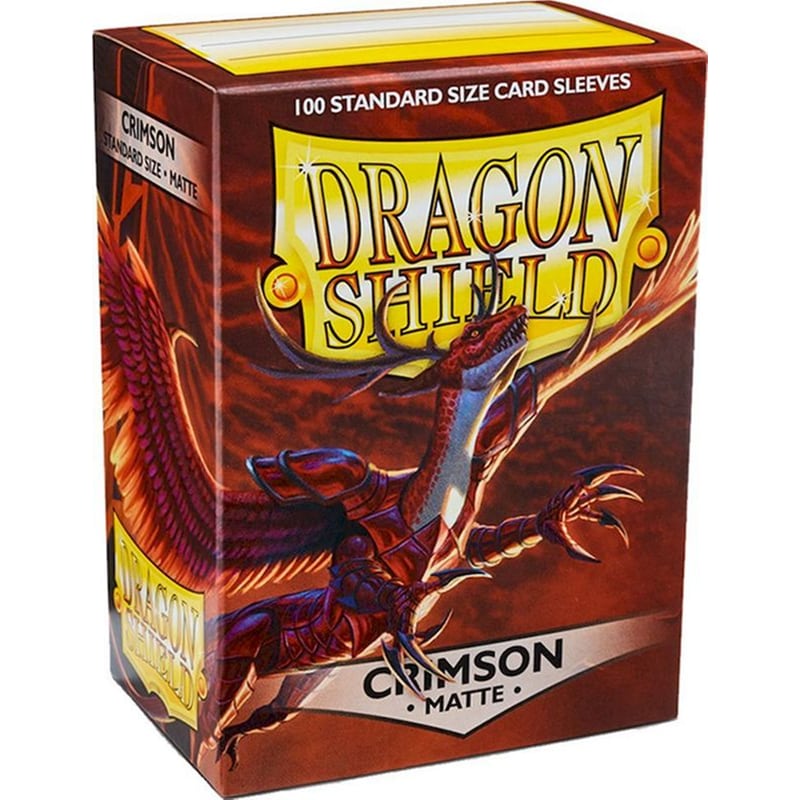 Dragon Shield Standard Size Matte Sleeves (100 Sleeves) Crimson