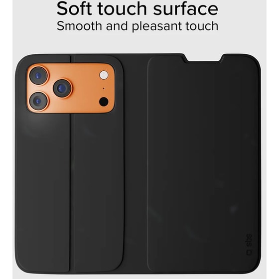 Θήκη Apple iPhone 17 Pro - SBS Book-style Case with Stand Support - Black image 2