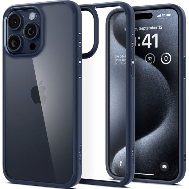 SPIGEN Θήκη Apple iPhone 15 Pro - Spigen Ultra Hybrid - Navy Blue