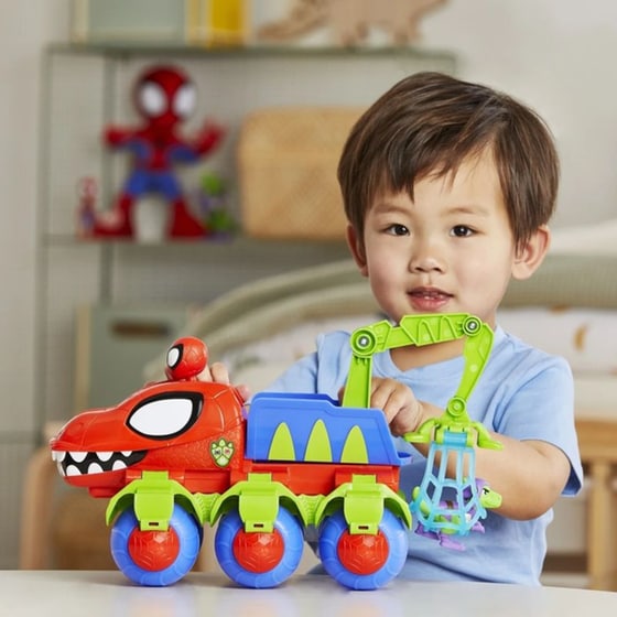 Hasbro Marvel Spidey And His Amazing Friends Dino Webs Team Όχημα (F9480) image 7