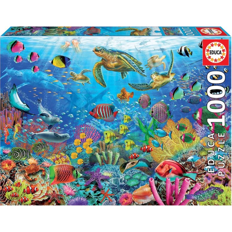 Παζλ Educa Tropical Fantasy Turtles (1000 Κομμάτια)