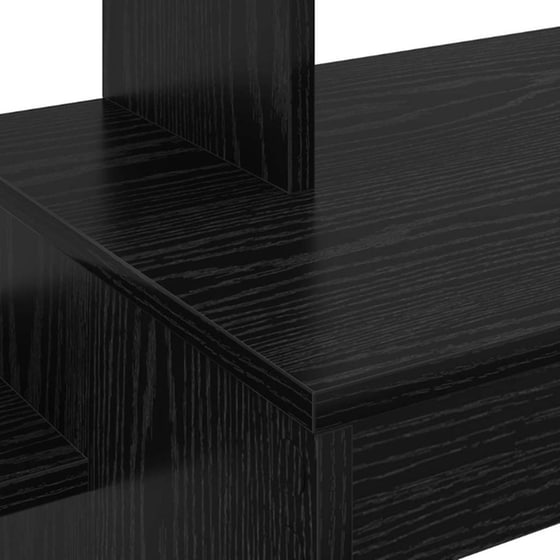 Γραφείο VidaXL από Επεξεργασμένο Ξύλο 100x40x90 cm - Μαύρη Οξιά image 7