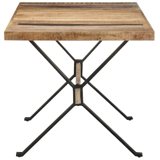 Vidaxl Τραπεζαρία 160 X 80 X 76 Εκ. Από Ακατέργαστο Ξύλο Μάνγκο image 3