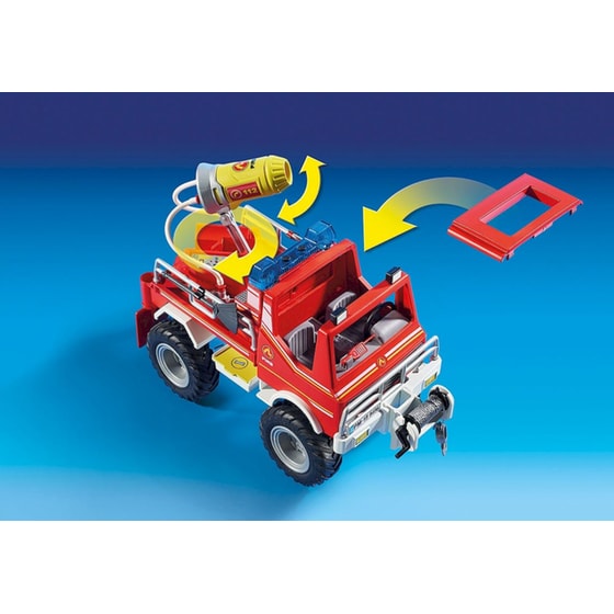 PLAYMOBIL® Action Heroes Όχημα Πυροσβεστική με Τροχαλία Ρυμούλκησης (9466) image 5