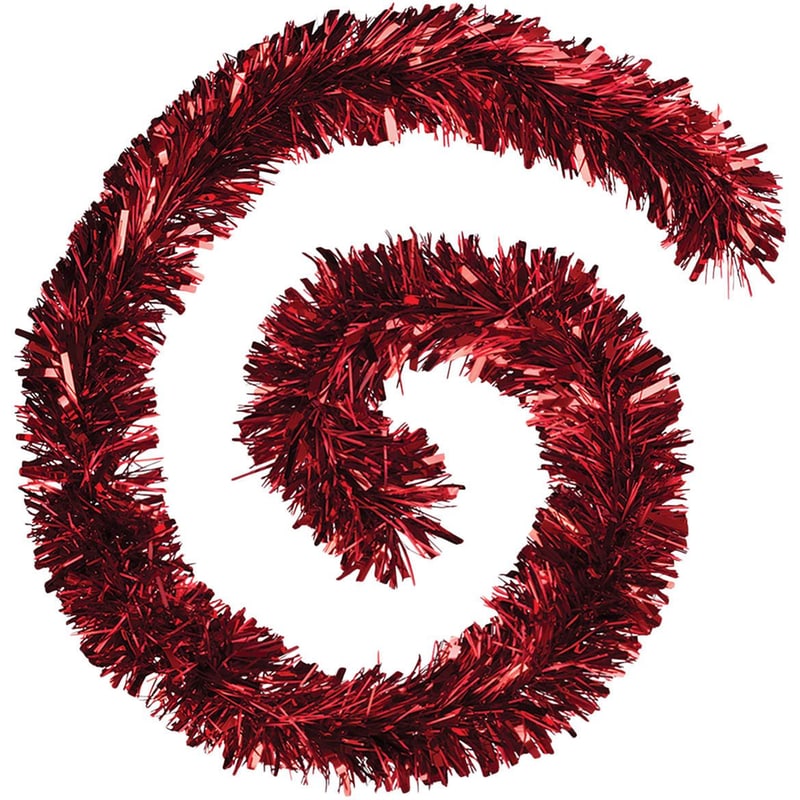 Xριστουγεννιάτικη Γιρλάντα Spitishop A-s Tinsel 184445 200x15cm 1 Τμχ - Κόκκινο
