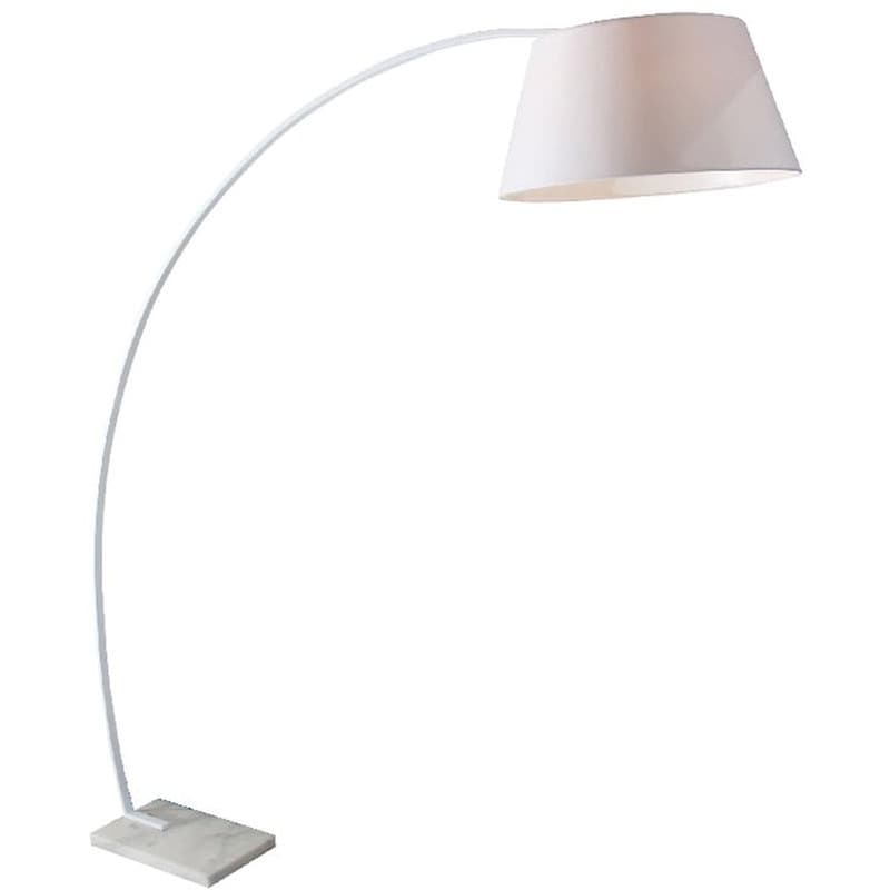 ACA DECOR Φωτιστικό Δαπέδου Aca Lennon από Μέταλλο/Μάρμαρο 50x156x190 cm - Λευκό