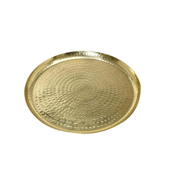 Δίσκος Διακόσμησης Espiel Lak312k2 από Αλουμίνιο Φ29.5x2 cm - Χρυσός image 0
