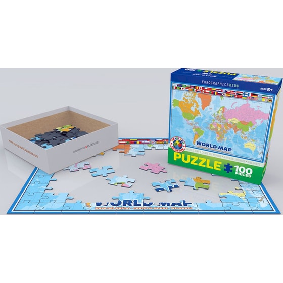 Παζλ Eurographics Παγκόσμιος Χάρτης (100 Κομμάτια) image 1
