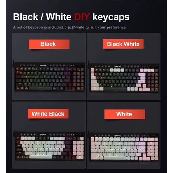 Redragon Sion K653 Gaming Μηχανικό Ενσύρματο USB Πληκτρολόγιο RGB Μαύρο (US) image 3
