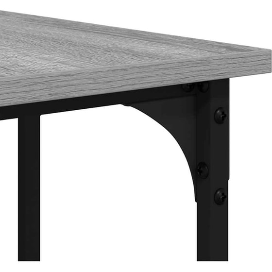 Γραφείο VidaXL από Επεξεργασμένο Ξύλο 139x139x75 cm - Γκρι Sonoma image 8