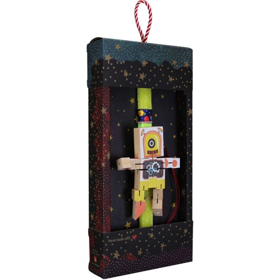 Λαμπάδα Synchronia Ξύλινο&nbsp;Ρομπότ&nbsp;Κίτρινο image 1