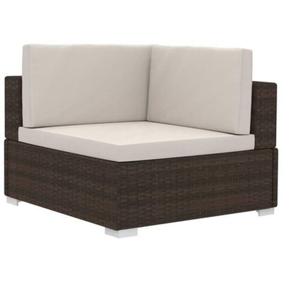 Vidaxl Σαλόνι Κήπου 3 Τεμαχίων Καφέ Από Συνθετικό Ρατάν Με Μαξιλάρια image 4