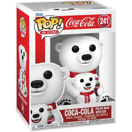 Funko Pop! Ad Icons - Coca Cola - Coca-Cola Polar Bear With Cub #241 image 1