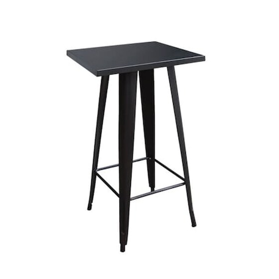 Τραπεζι Μπαρ Woodwell Μεταλλικο 60x60x101 cm - Μαυρο image 0
