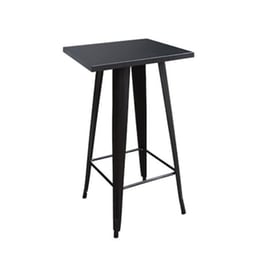 Τραπεζι Μπαρ Woodwell Μεταλλικο 60x60x101 cm - Μαυρο