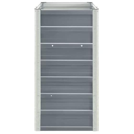 Vidaxl Ζαρντινιέρα Κήπου Γκρι 240 X 40 X 77 Εκ. Γαλβανισμένος Χάλυβας image 4