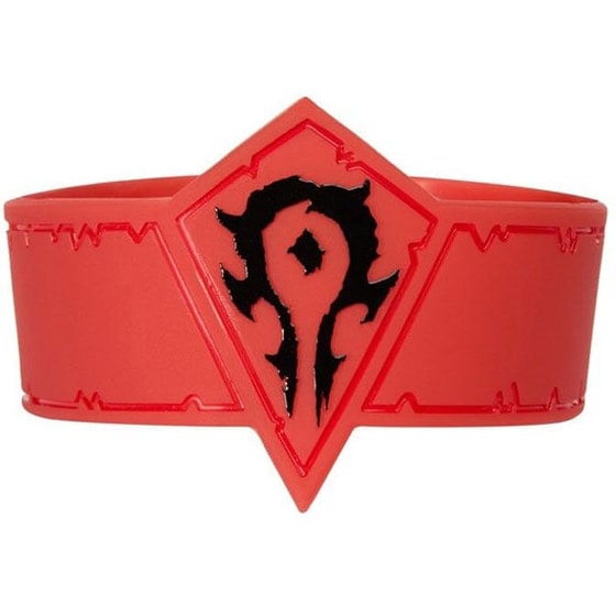 Βραχιόλι Jinx Warcraft Horde Logo Rubber - Κόκκινο image 0