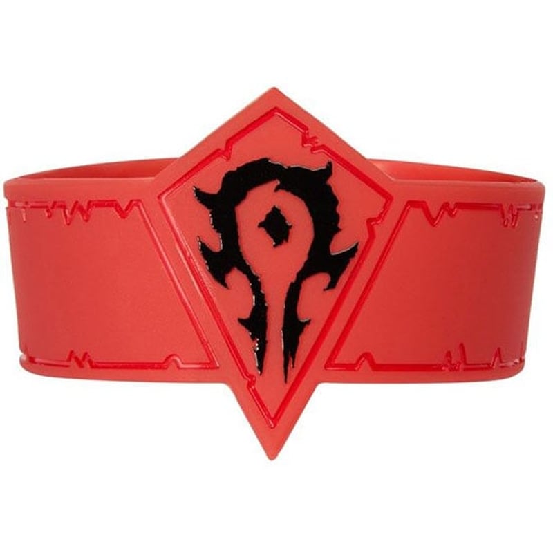 ABYSSE CORP Βραχιόλι Jinx Warcraft Horde Logo Rubber - Κόκκινο