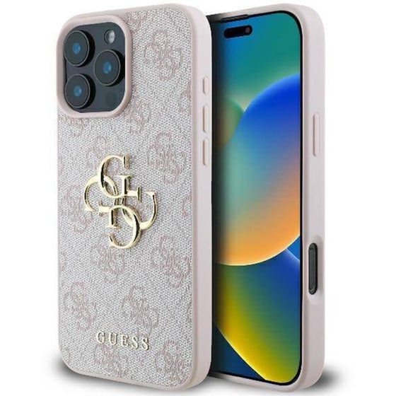 Θήκη Apple iPhone 16 Pro Max Guess 4g Big Logo Back Cover - Ροζ image 0