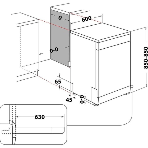 WHIRLPOOL W7F HP43 X για 15 Σερβίτσια Inox Ελεύθερο Πλυντήριο Πιάτων image 11