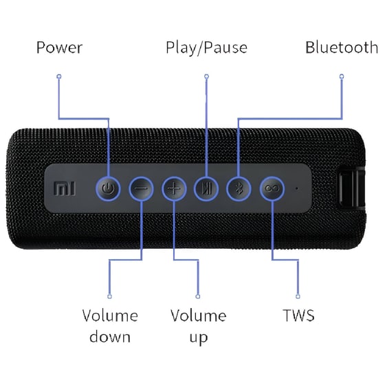 Xiaomi MDZ-36-DB Φορητό Ηχείο 16 W - Μαύρο image 6