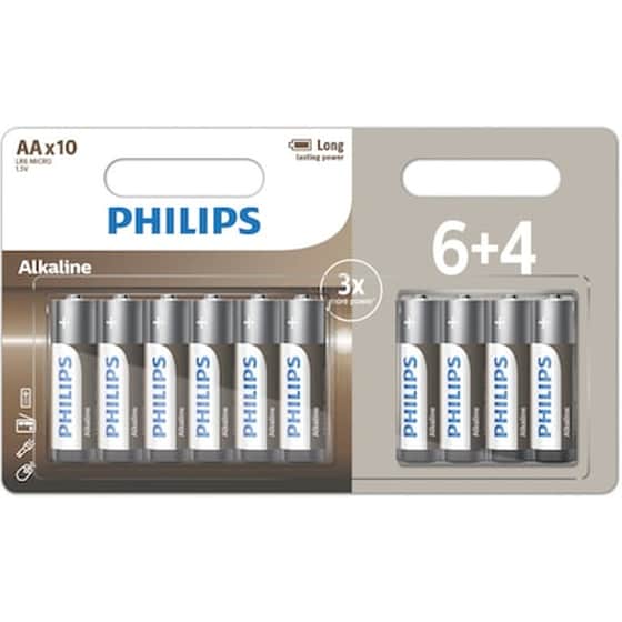 Philips  Αλκαλικές Μπαταρίες Lr6a10bp AA 1.5V 10τμχ image 0